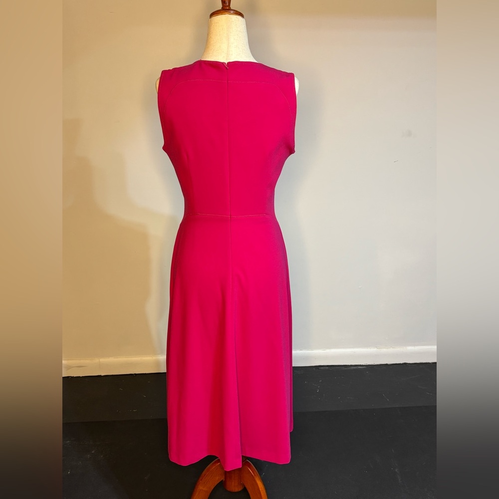 Elie Tahari Fuchsia Midi Dress - Picture 2 of 4